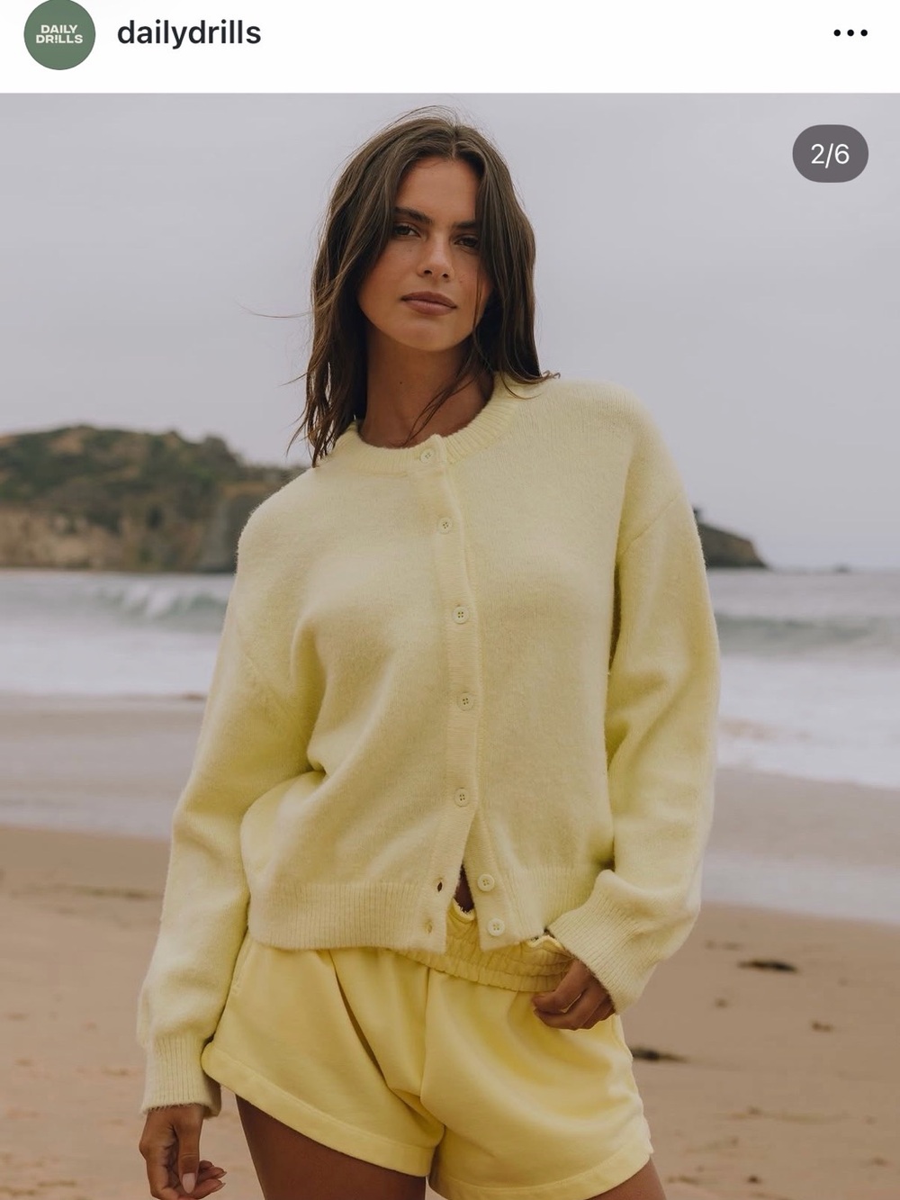 Daily Drills Cardigan- Lemonade M/L